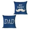 Catzon 2 Pcs Linen Throw Pillow Covers for Dear Dad Birthday Gifts for Father-Set 21