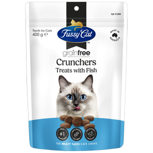 Fussy Cat 400g Fish Crunchers Cat Treats