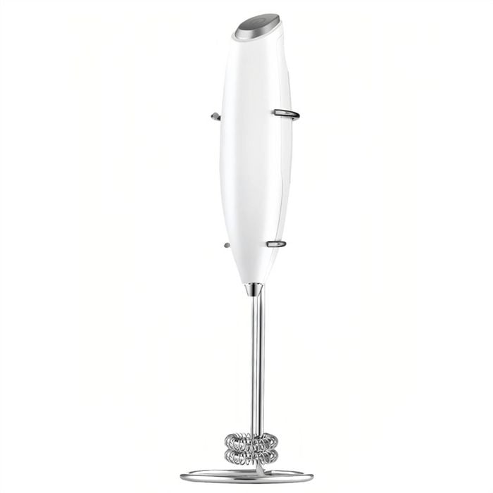 Catzon 2 Speed Powerful Milk Frother Wand Ultra Fast Handheld Drink Mixer-White