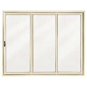 Polar Eco-View Windows 2145 x 2700mm White Birch Aluminium Sliding Stacking Door
