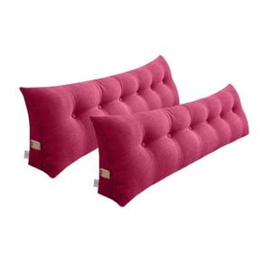 SOGA 2x 180cm Crabapple Red Wedge Pillows