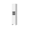 Oikiture Storage Cabinet Tall Slim Cupboard White 173cm