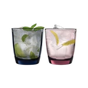 Bormioli Rocco Pulsar Faceted Glass Drinking Tumblers - 300ml - Pack of 6