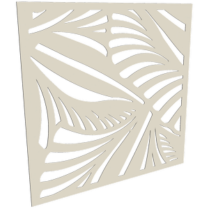 ProtectorAl 300-1200 x 300-1200mm Surfmist Jungle Unframed Solid Aluminium Decorative Panel