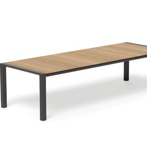 Vydel Outdoor Solid Teak Table Matt Charcoal 300cm x 110cm