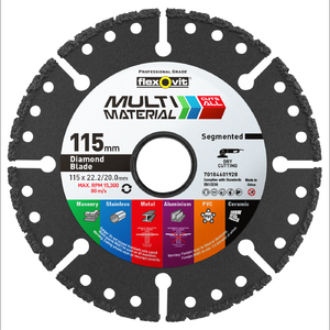 Flexovit 115mm Multi Material Segmented Diamond Blade