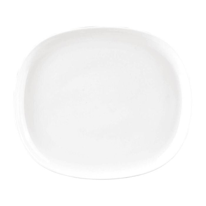 Sango Oval Couple Plates Ora White 230x200mm 6 Pack Dinnerware Dining Kitchenware