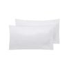 Accessorize Bedroom Collection 48cm x 73 cm White Twin Pack Satin Pillowcase