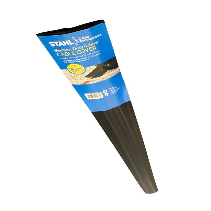 Stahl 65mm x 1m Medium Duty Rubber Cord Cover
