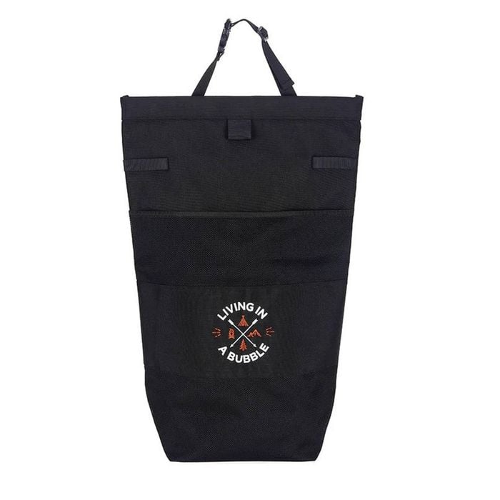 Living in a Bubble Premium Universal Utility Bag - Seat Back Bag - Black-Brown