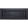 Accord 10 x 30cm Black Brooklyn Floor Vent