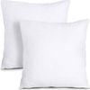 2x Premium Euro 100% Cotton Pillow With Cover Square Durable Soft European 65x65cm