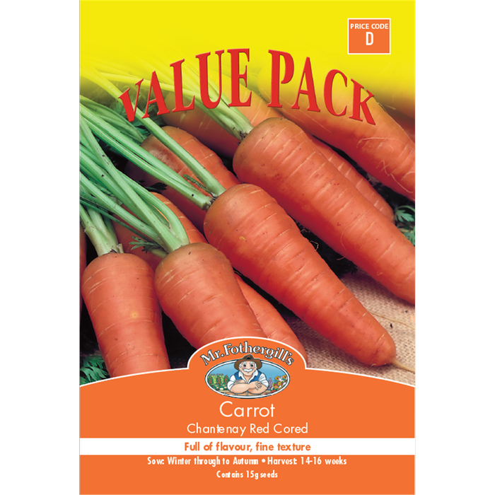 Mr Fothergill's Carrot Chantenay Red Cored Seed