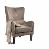 Hi-Back Lig Brown Fabric ArmChair