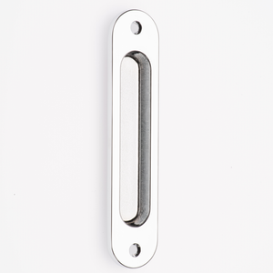 Lane Polished Chrome Radius Flush Pull Handle - 2 Pack