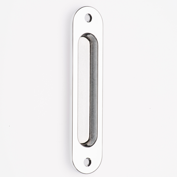 Lane Polished Chrome Radius Flush Pull Handle - 2 Pack