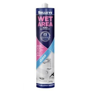 Selleys 300g Clear Wet Area Silicone