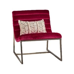 Glorie Garnet Velvet Sofa Chair
