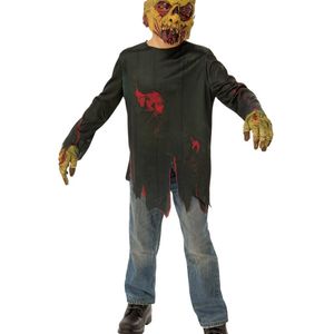 Rubie's Zombie Avenger Costume Shirt With Mask Child Halloween Green