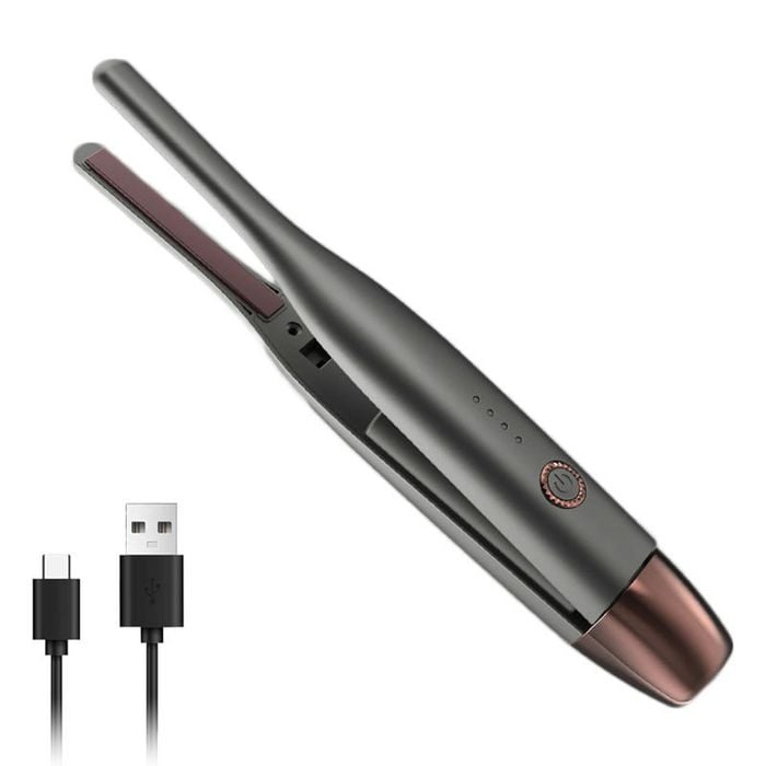 Catzon Cordless Hair Straightener 4 Temps 10s Heat Up Travel-grey