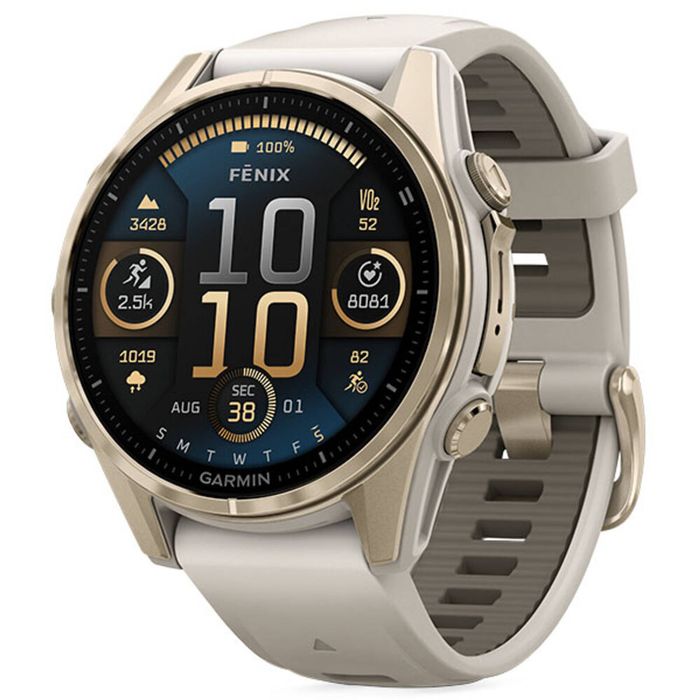 Garmin Fenix 8 Sapphire Watch - Soft Gold 43mm