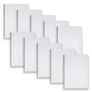 10pc Spirax P906 A4 Lecture Book School Writing Stationery Twin Wire 140-pages