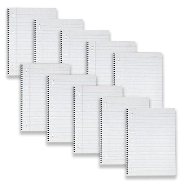 10pc Spirax P906 A4 Lecture Book School Writing Stationery Twin Wire 140-pages