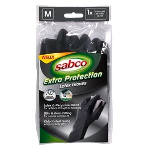 Sabco Medium Extra Protection Latex Gloves - 1 Pair - Medium