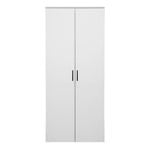 European Cabinetry Slim White Scandi Black Stockholm Storage Cupboard