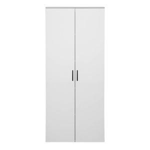 European Cabinetry Slim White Scandi Black Stockholm Storage Cupboard