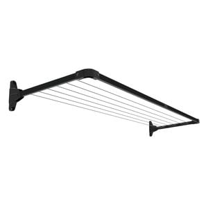 Daytek Slim Fold Down Clothesline - Anthracite Black