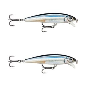 2x Rapala 10cm X Rap Magnum Cast Hard Body Casting Fishing Lures - Anchovy
