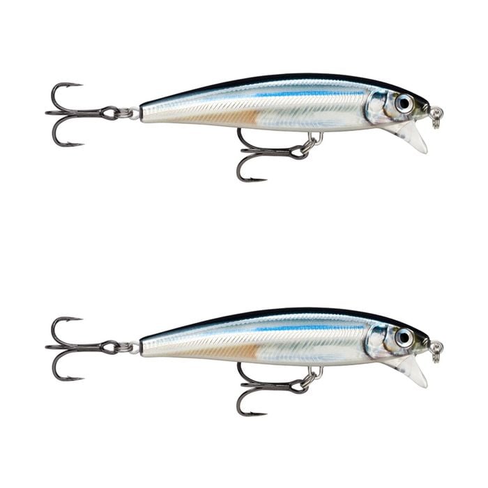 2x Rapala 10cm X Rap Magnum Cast Hard Body Casting Fishing Lures - Anchovy