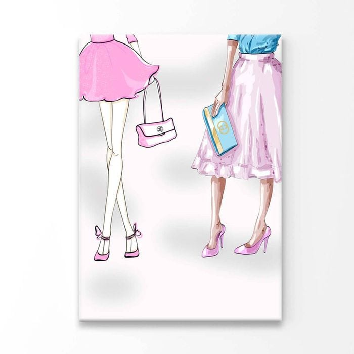 Modern Pink Ladies  Print 100% Australian Made 100 x 150cm  (Acrylic)