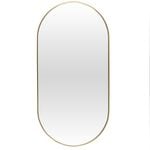 Barelli 120cm Pill Shape Mirror With Brushed Brass Frame