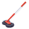 NNEOBA Rotating Car Wash Mop Brush 3-Section Telescopic Double Head Orange