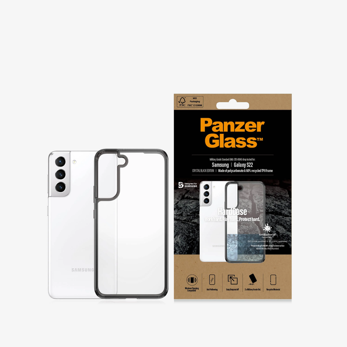 PanzerGlass HardCase For Samsung Galaxy S22 - Crystal Black