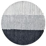Handmade Woollen Rug-Eclipse 6303-Ivory Black-160x160cm