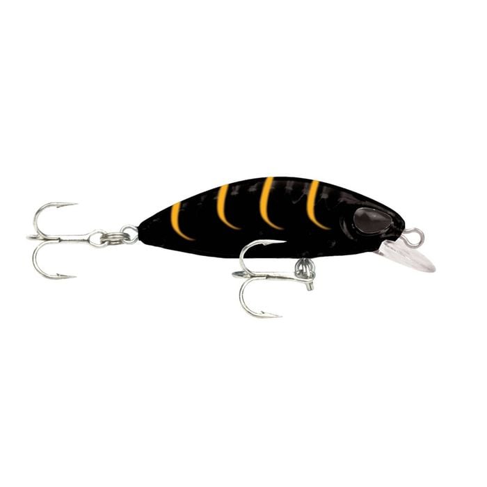 35mm Storm Gomoku Minnow Hard Body Fishing Lure - Black Tiger Prawn