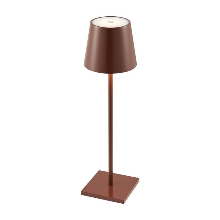 Telbix Clio Modern Table Desk Lamp Light Metal Brown Satin