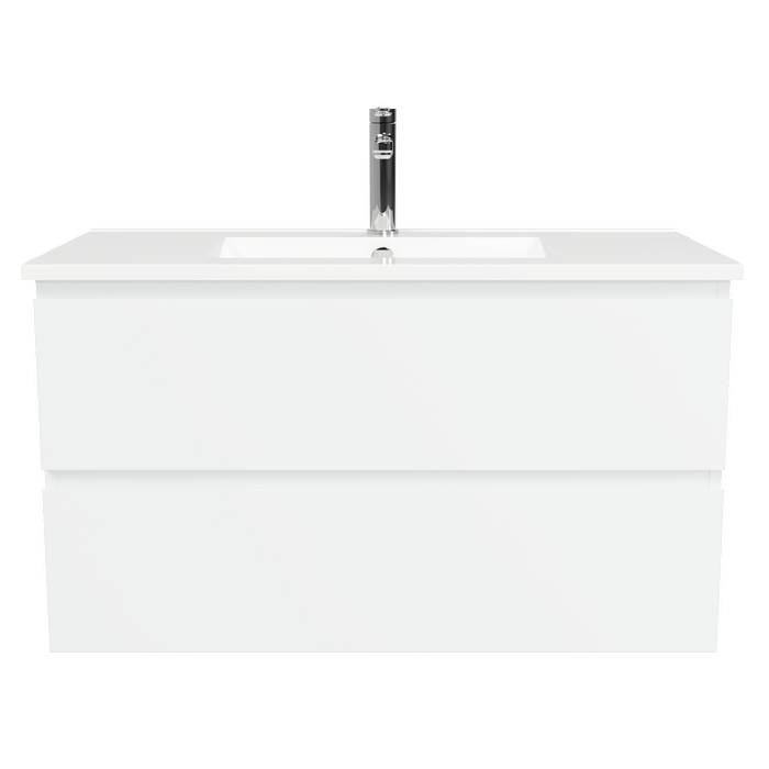 New England Joinery 900mm White Satin Dignate Vanity