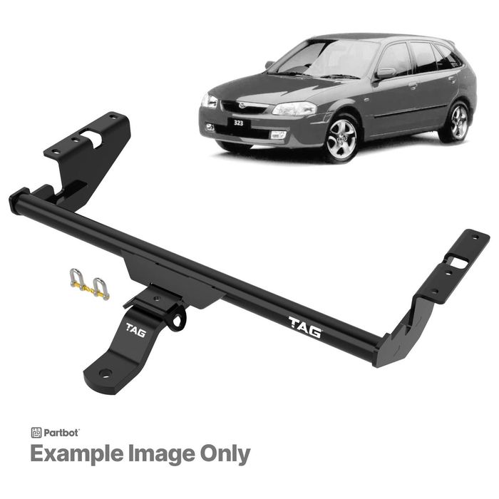 Tag Standard Duty Towbar & Universal Wiring For Mazda 323 (08/1989 - 1998), 323 Proteg (07/1994 - 09/1998) & More