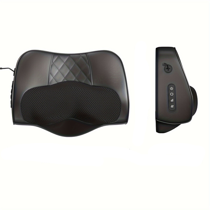 NNETM Cordless 3D Kneading Massage Pillow with Heat(Black)