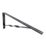Carinya 600 x 300mm Black Heavy Duty Twisted Stay Bracket