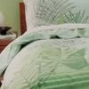 Homeport Whitsunday Green Printed Foliage Quilt Cover Set Single