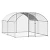 VEVOR 300x400x200cm Metal Chicken Coop with Cover Spire Roof Security Lock for Farm