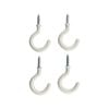 Everhang 17mm White PVC Cup Hook - 4 Pack