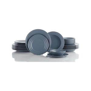 Kütahya Tuana 24 piece Dinner set PEARL Matt Grey