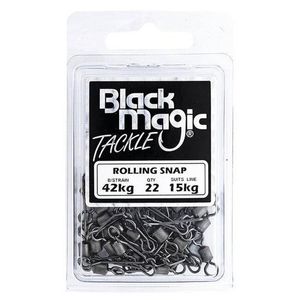 Black Magic Rolling Swivel With Snap Economy Pack 15kg (42kg Breaking Strain)