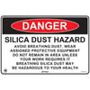 Pinnacle 600 x 400mm Poly Danger Silica Dust Avoid Breathing 